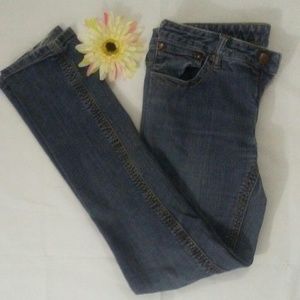 Free People Blue Jeans Distressed Slim Fit Size 31